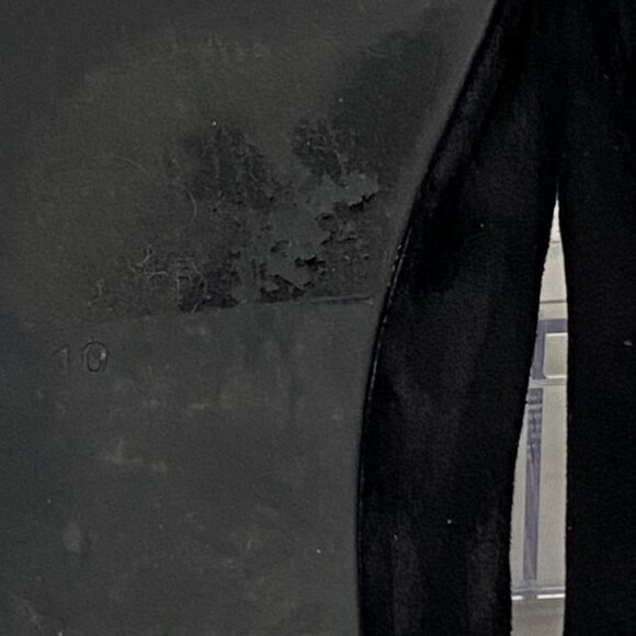 Jeffrey Campbell Suede Mary Jane Ballet Flats Black Round Toe Slip-On Shoes 10 - Picture 7 of 12